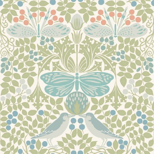 Tapeta botaniczny ogród York Wallcoverings AC9164 Butterfly Garden Art & Crafts