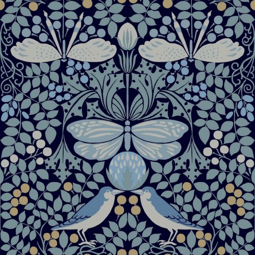 Tapeta botaniczny ogród York Wallcoverings AC9165 Butterfly Garden Art & Crafts