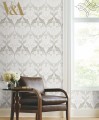Tapeta liście i kwiaty bławatka York Wallcoverings AC9172 Pinecone Ribbon Art & Crafts