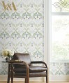 Tapeta liście i kwiaty bławatka York Wallcoverings AC9173 Pinecone Ribbon Art & Crafts