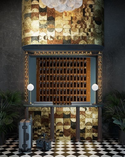 Fototapeta geometryczna Inkiostro Bianco INDUM INKACMM2301 GoldenWall 2023