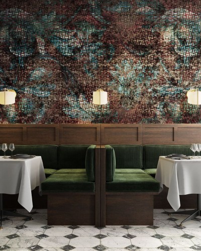 Fototapeta zardzewiałe kwiaty Inkiostro Bianco RUSTYFLOWER INKOOOA2301 GoldenWall 2023