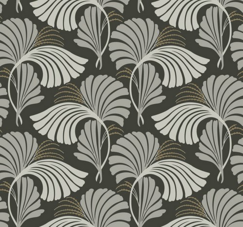 Tapeta liście York Wallcoverings DT5134 Dancing Leaves After Eight