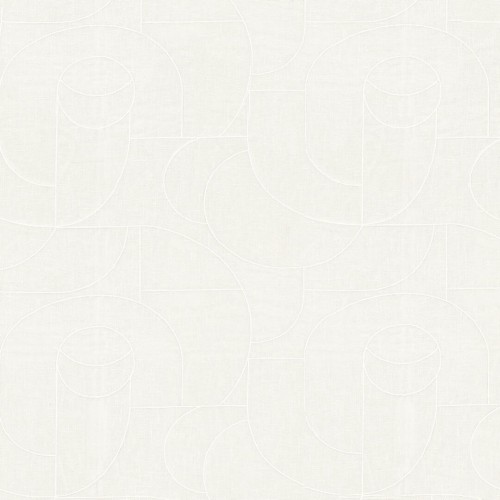 Tkanina woal z haftowanym wzorem Camengo 33880105 Esteque Kaolin – 288 cm szer.