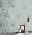 Tapeta drobne liście York Wallcoverings MD7101 Petite Leaves Modern Metals 2