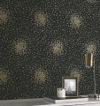 Tapeta drobne liście York Wallcoverings MD7102 Petite Leaves Modern Metals 2