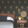 Tapeta drobne liście York Wallcoverings MD7102 Petite Leaves Modern Metals 2