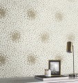 Tapeta drobne liście York Wallcoverings MD7103 Petite Leaves Modern Metals 2