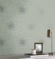 Tapeta drobne liście York Wallcoverings MD7104 Petite Leaves Modern Metals 2