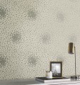Tapeta drobne liście York Wallcoverings MD7105 Petite Leaves Modern Metals 2