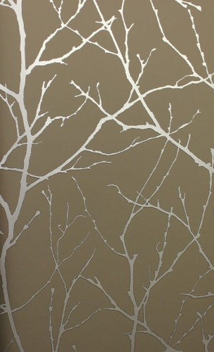 Tapeta gałązki York Wallcoverings MD7121 Trees Silhouette Modern Metals 2