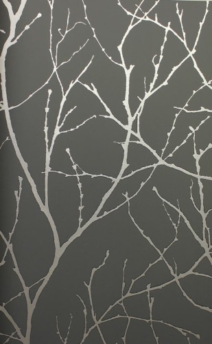 Tapeta gałązki York Wallcoverings MD7125 Trees Silhouette Modern Metals 2