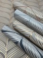 Tapeta stylizowane liście York Wallcoverings MD7161 Luninous Leaves Modern Metals 2