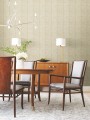Tapeta stylizowane liście York Wallcoverings MD7162 Luninous Leaves Modern Metals 2