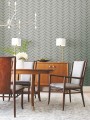Tapeta stylizowane liście York Wallcoverings MD7163 Luninous Leaves Modern Metals 2