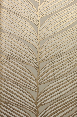 Tapeta stylizowane liście York Wallcoverings MD7164 Luninous Leaves Modern Metals 2