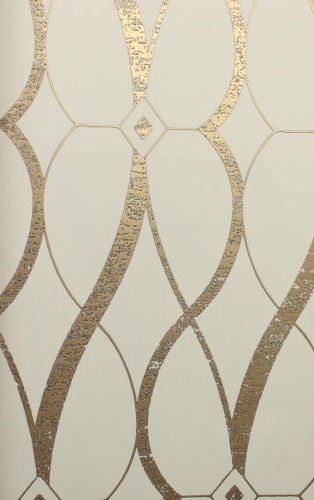 Tapeta treliaż York Wallcoverings MD7171 Graceful Geo Modern Metals 2