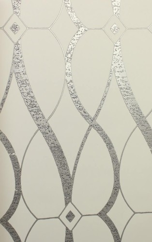 Tapeta treliaż York Wallcoverings MD7173 Graceful Geo Modern Metals 2