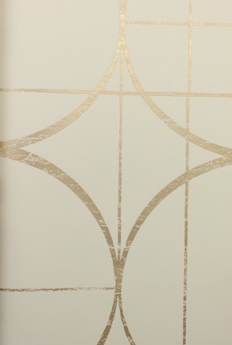 Tapeta okręgi w stylu Art Deco York Wallcoverings MD7202 Sun Circles Modern Metals 2