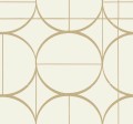 Tapeta okręgi w stylu Art Deco York Wallcoverings MD7202 Sun Circles Modern Metals 2