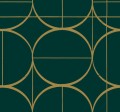 Tapeta okręgi w stylu Art Deco York Wallcoverings MD7203 Sun Circles Modern Metals 2