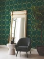 Tapeta okręgi w stylu Art Deco York Wallcoverings MD7203 Sun Circles Modern Metals 2