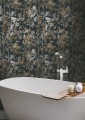 Tapeta roślinna York Wallcoverings NW3580 Shimmering Foliage Modern Metals 2