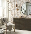 Tapeta roślinna York Wallcoverings NW3583 Shimmering Foliage Modern Metals 2