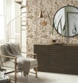 Tapeta roślinna York Wallcoverings NW3584 Shimmering Foliage Modern Metals 2