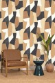 Tapeta geometryczna abstrakcyjna Caselio 104511090 Etoffe XXL