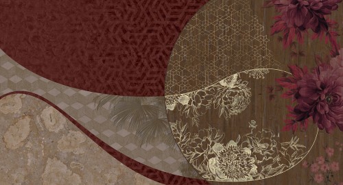 Fototapeta współczesna florystyczna Muance MU14014 Yuki Dusk