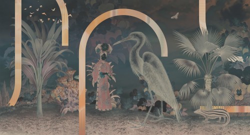 Fototapeta w orientalnym stylu Muance MU14066 Jia Li Dusk