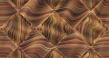 Fototapeta romby i fale Muance MU14070 When Patterns Are Warped Dusk