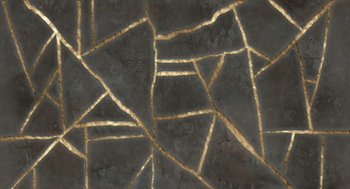 Fototapeta popękana ściana Muance MU14090 Kintsugi Wall Dusk