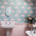Tapeta flamingi Sanderson 214569 Flamingoes One Sixty