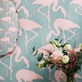 Tapeta flamingi Sanderson 214569 Flamingoes One Sixty