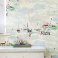 Tapeta żaglówki Sanderson 214588 Sail Away One Sixty