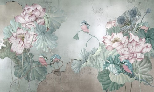 Fototapeta nowoczesna botaniczna Wonderwall Allia 35079301