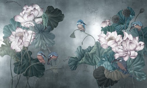 Fototapeta nowoczesna botaniczna Wonderwall Allia 35079307