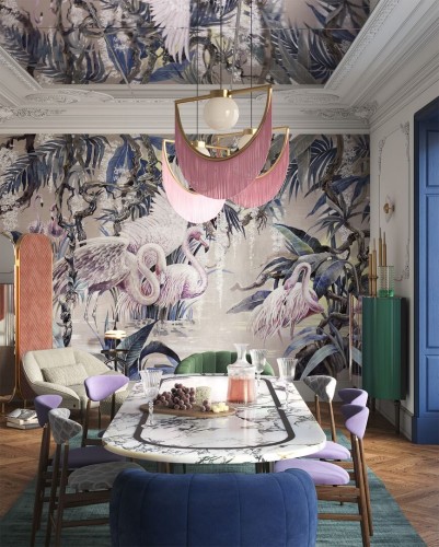 Fototapeta flamingi Wonderwall Ariel 35061305