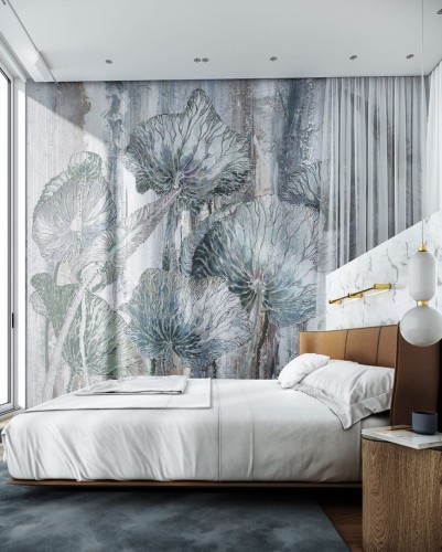 Fototapeta liście lotosu Wonderwall Lotos 35070301