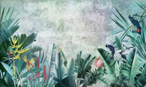 Fototapeta tropikalna roślinność Wonderwall Paradise 35075303