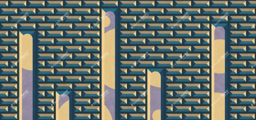 Fototapeta geometryczna architektura Inkiostro Bianco BOSSAGE INKGAOS2302 Flow