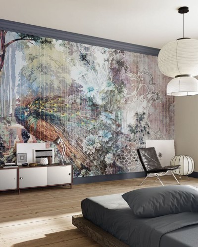 Fototapeta botaniczna w stylu vintage Inkiostro Bianco GAUDY INKLIKO2302_A Flow