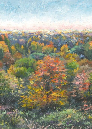 Mural krajobraz jesiennego lasu Casadeco WDWS 88973703 M Indian Summer WonderWalls