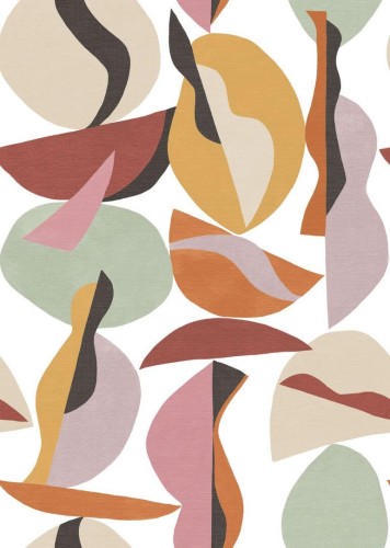Mural artystyczne kształty Casadeco WDWS 89053303 M Bons Baisers WonderWalls