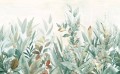Mural akwarelowe liście Casadeco WDWS 89117710 S Nature Sauvage WonderWalls