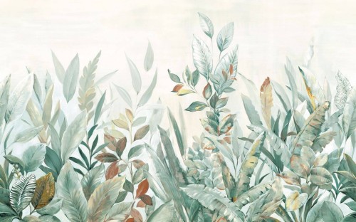 Mural akwarelowe liście Casadeco WDWS 89117710 S Nature Sauvage WonderWalls