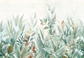 Mural akwarelowe liście Casadeco WDWS 89117711 M Nature Sauvage WonderWalls