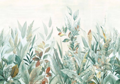 Mural akwarelowe liście Casadeco WDWS 89117711 M Nature Sauvage WonderWalls